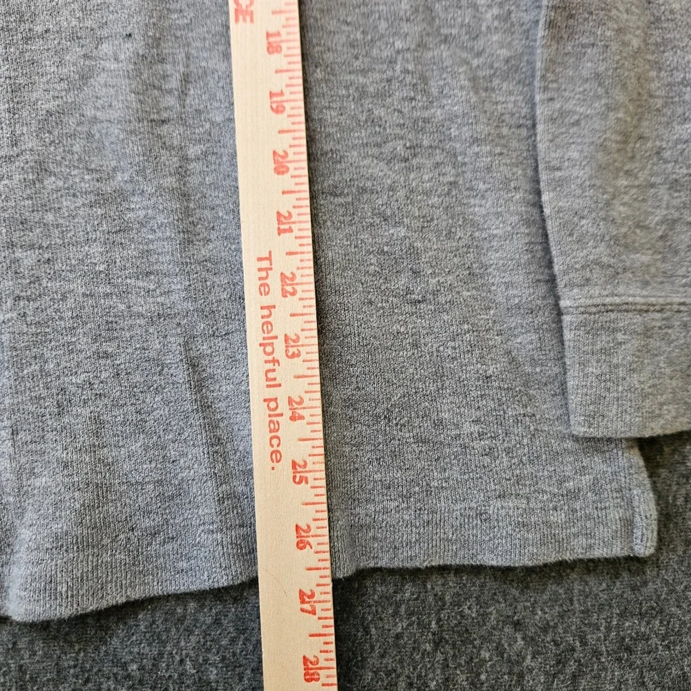 POLO RALPH LAUREN Quarter Zip Pullover 100% Cotton XXL Grey Red Pony Logo
